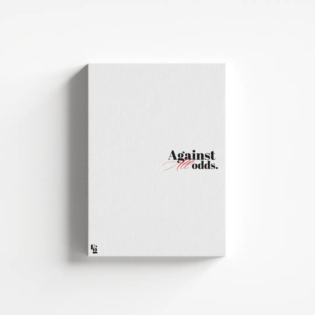 Against All Odds Typography canvas 1