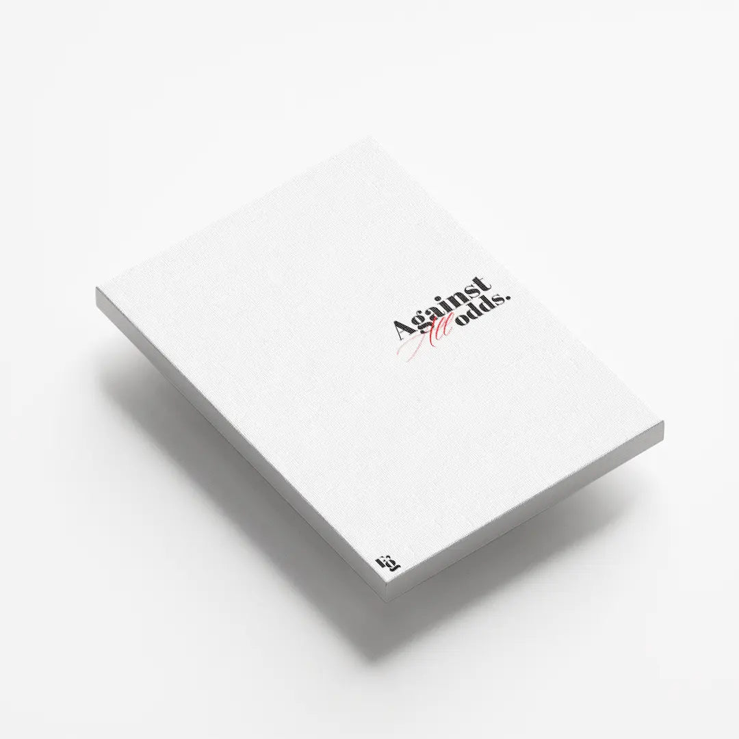 Against All Odds Typography canvas 5