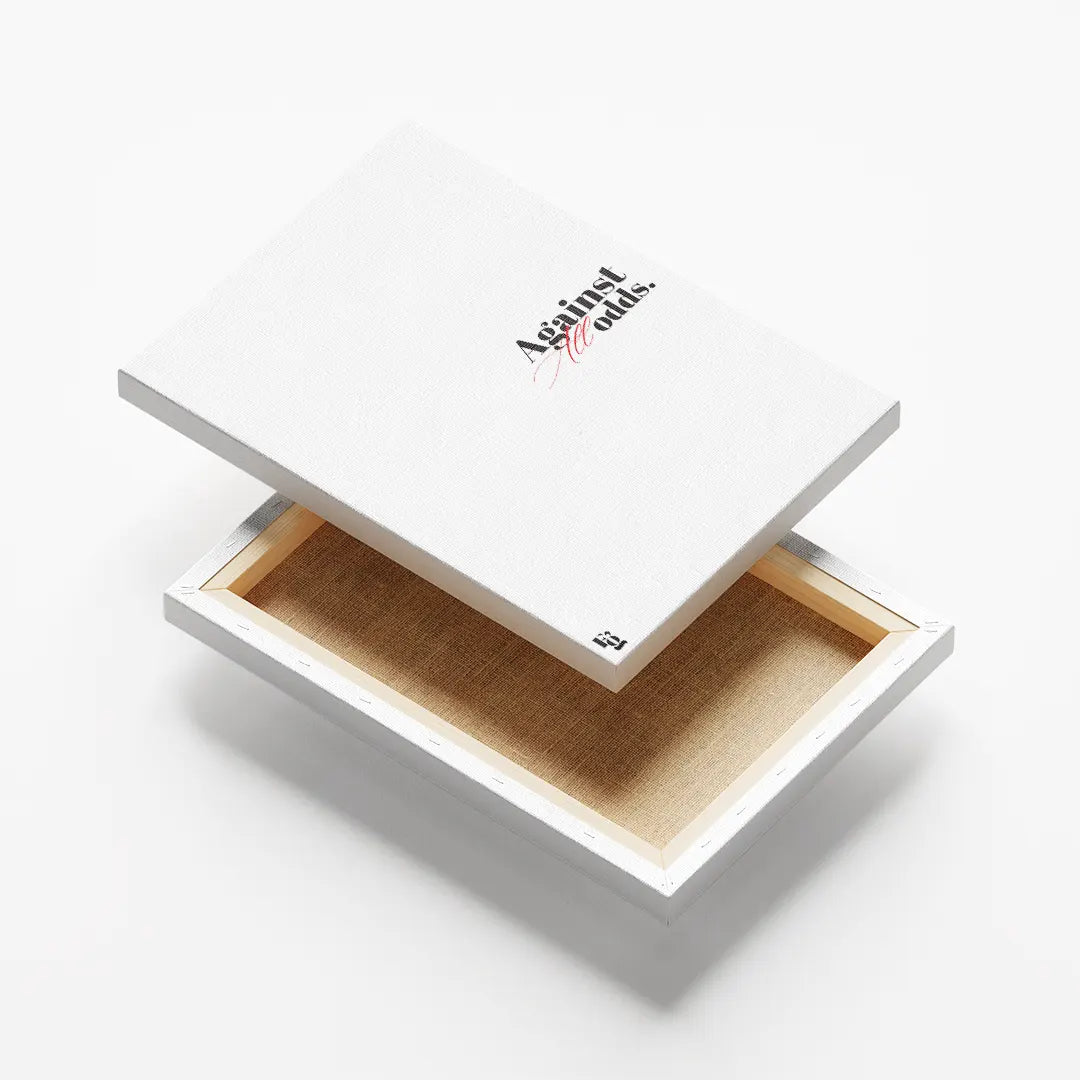 Against All Odds Typography canvas 6