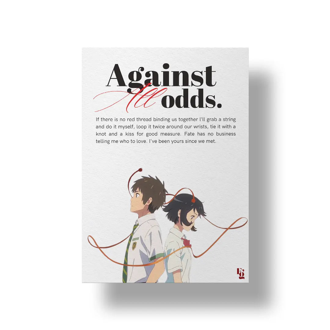 Against All Odds V2 art poster 1