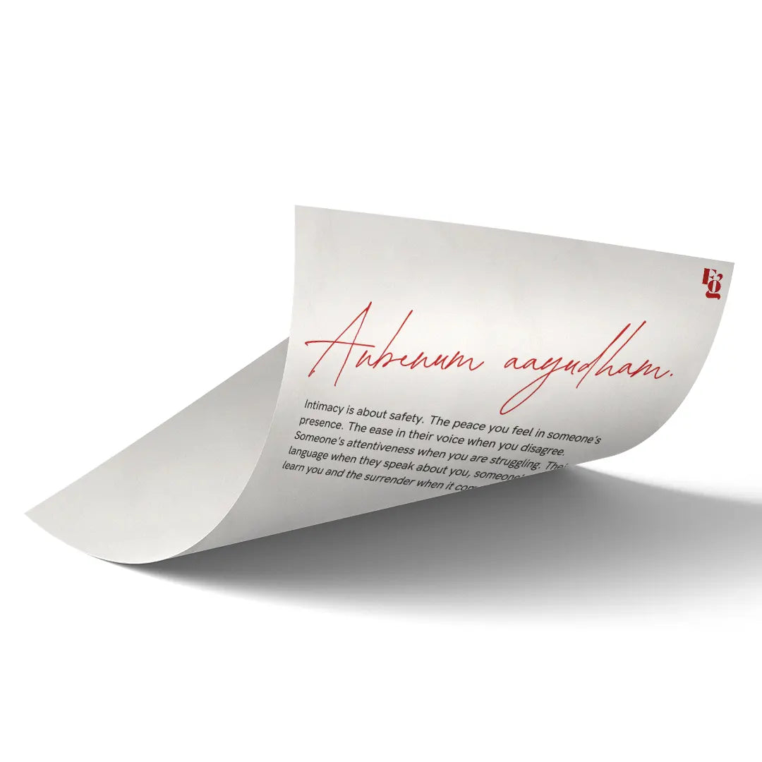 Anbenum Aayudham art poster 2