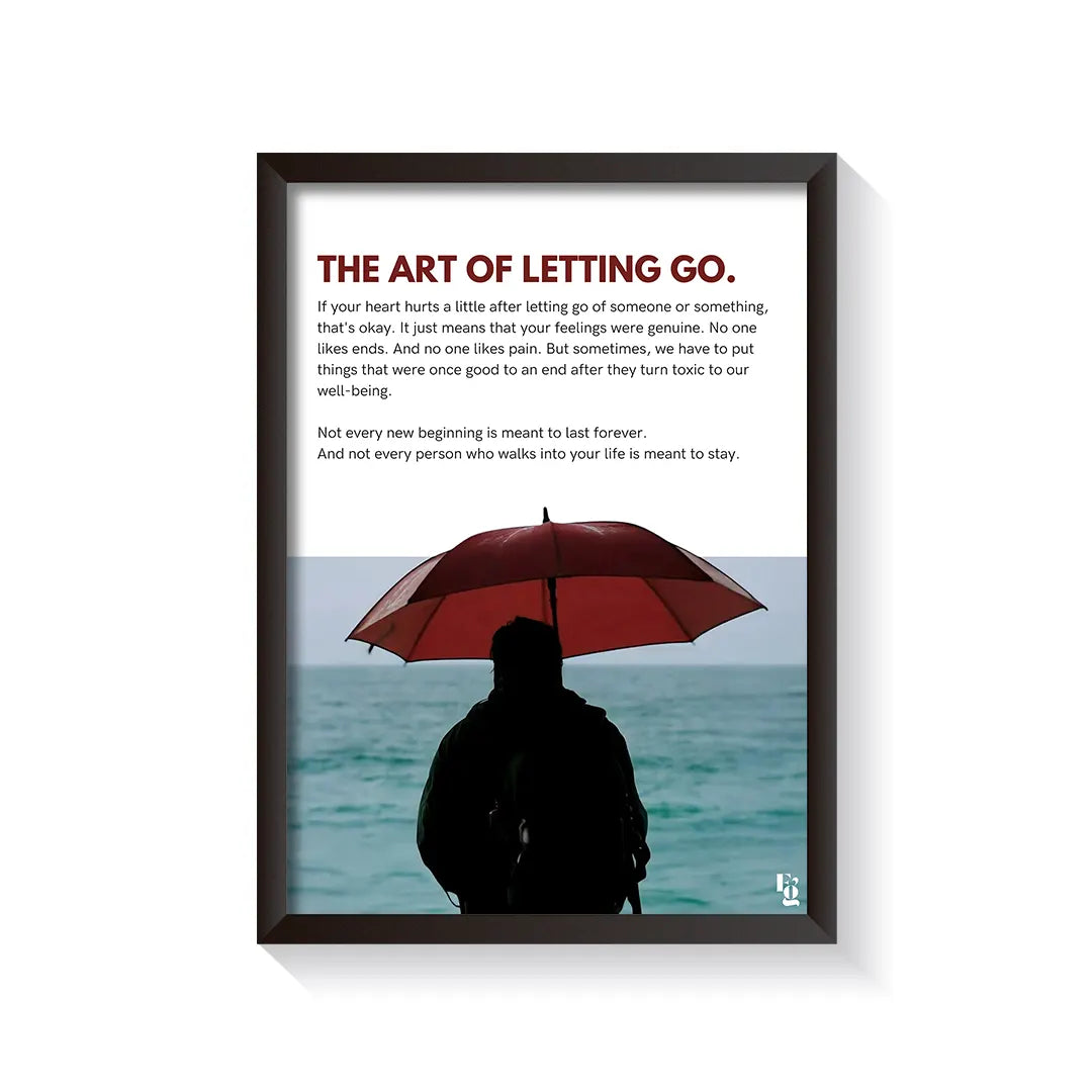 Art Of Letting Go frame black