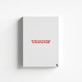 Be The Love Typography canvas 1