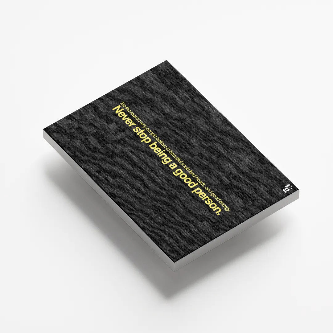 Being A Good Person Typography canvas 5