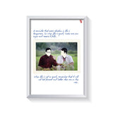 Better Days Are On The Way frame white