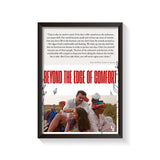 Beyond The Edge Of Comfort frame black