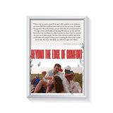 Beyond The Edge Of Comfort frame white