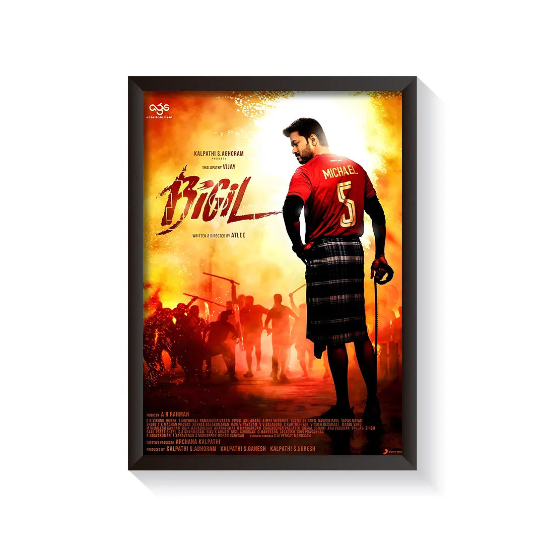 Bigil 2019 V1 Original Movie frame black