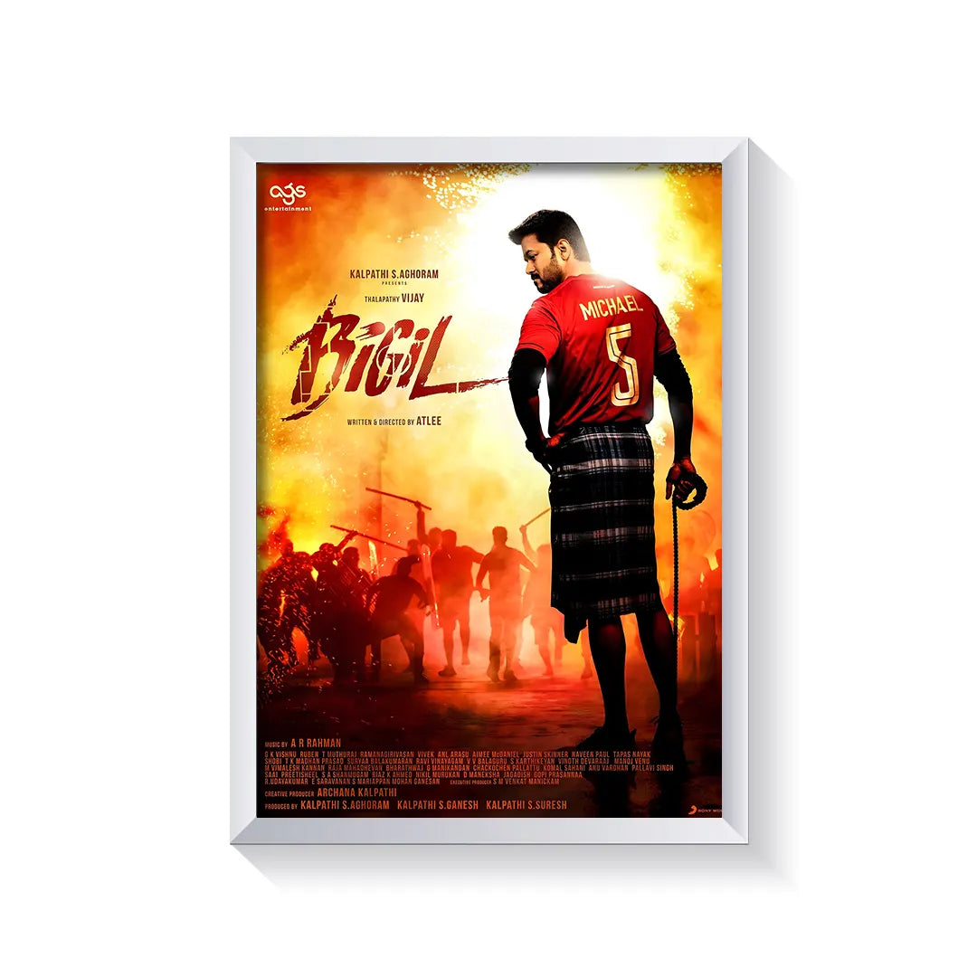 Bigil 2019 V1 Original Movie frame white