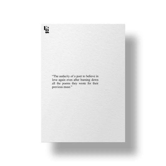 Burning Down All The Poems art poster 1