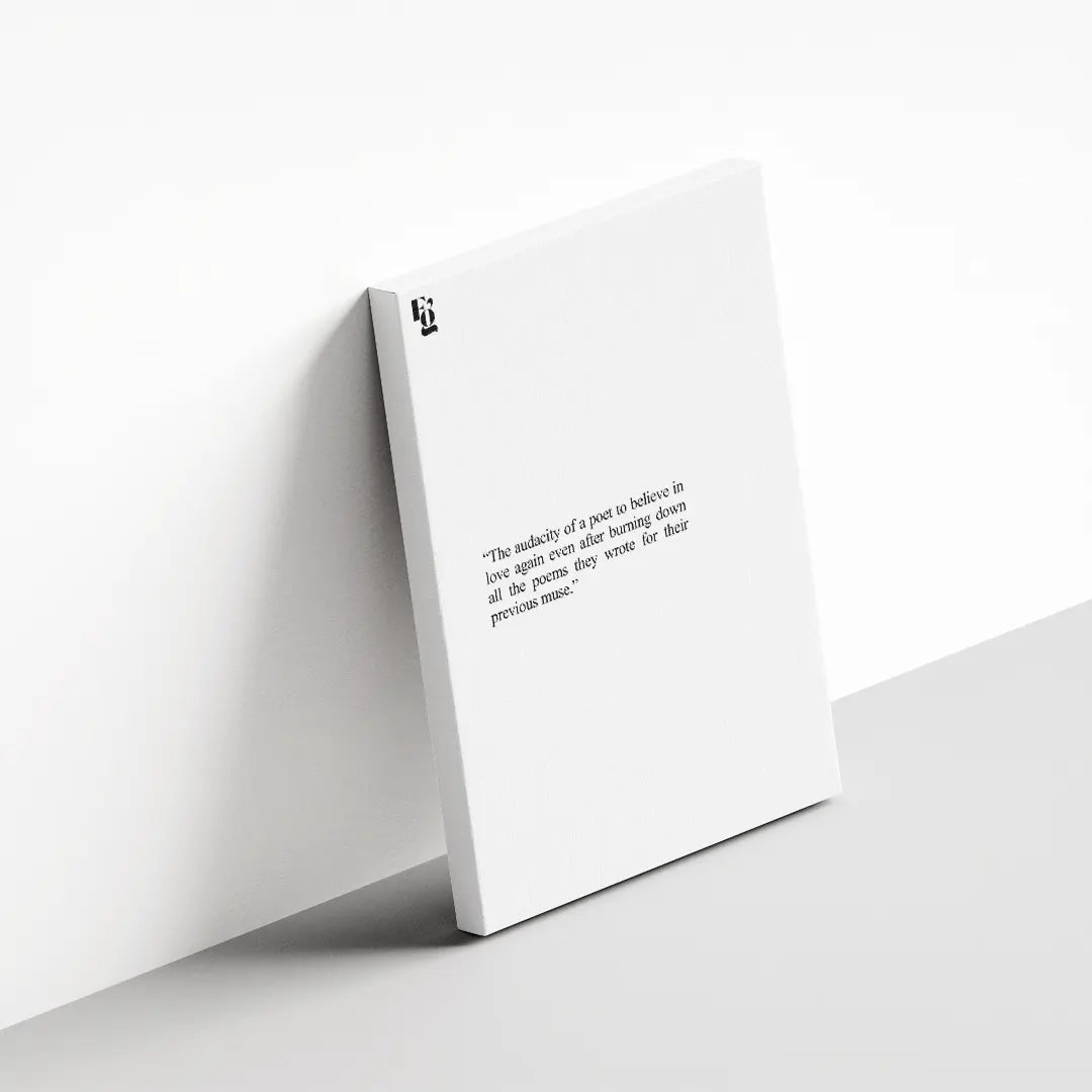 Burning Down All The Poems canvas 3