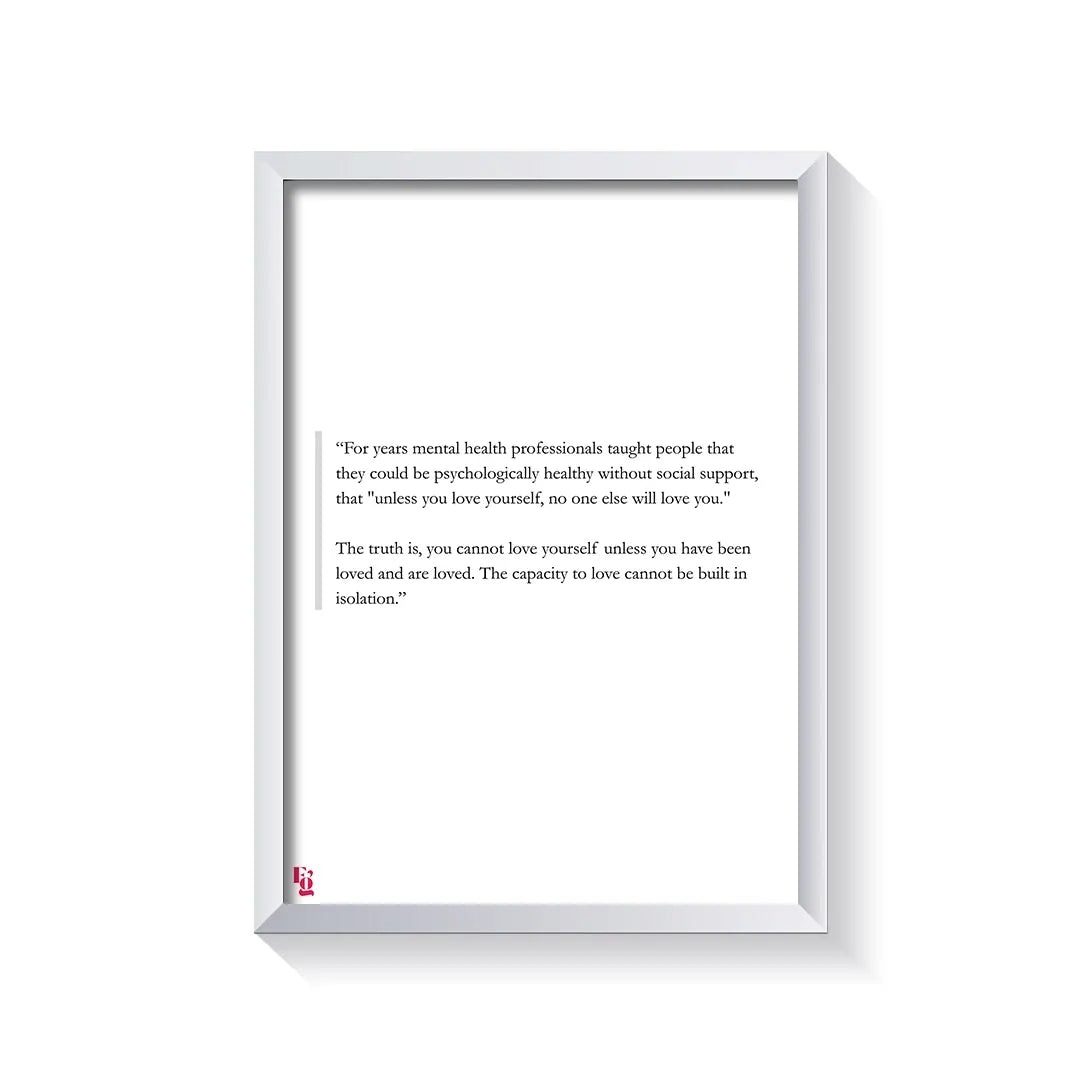 Capacity To Love frame white