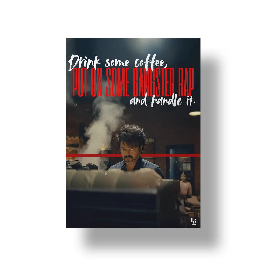 Coffee and Kill Leo Vijay art poster 1