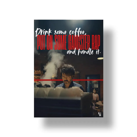 Coffee and Kill Leo Vijay art poster 1