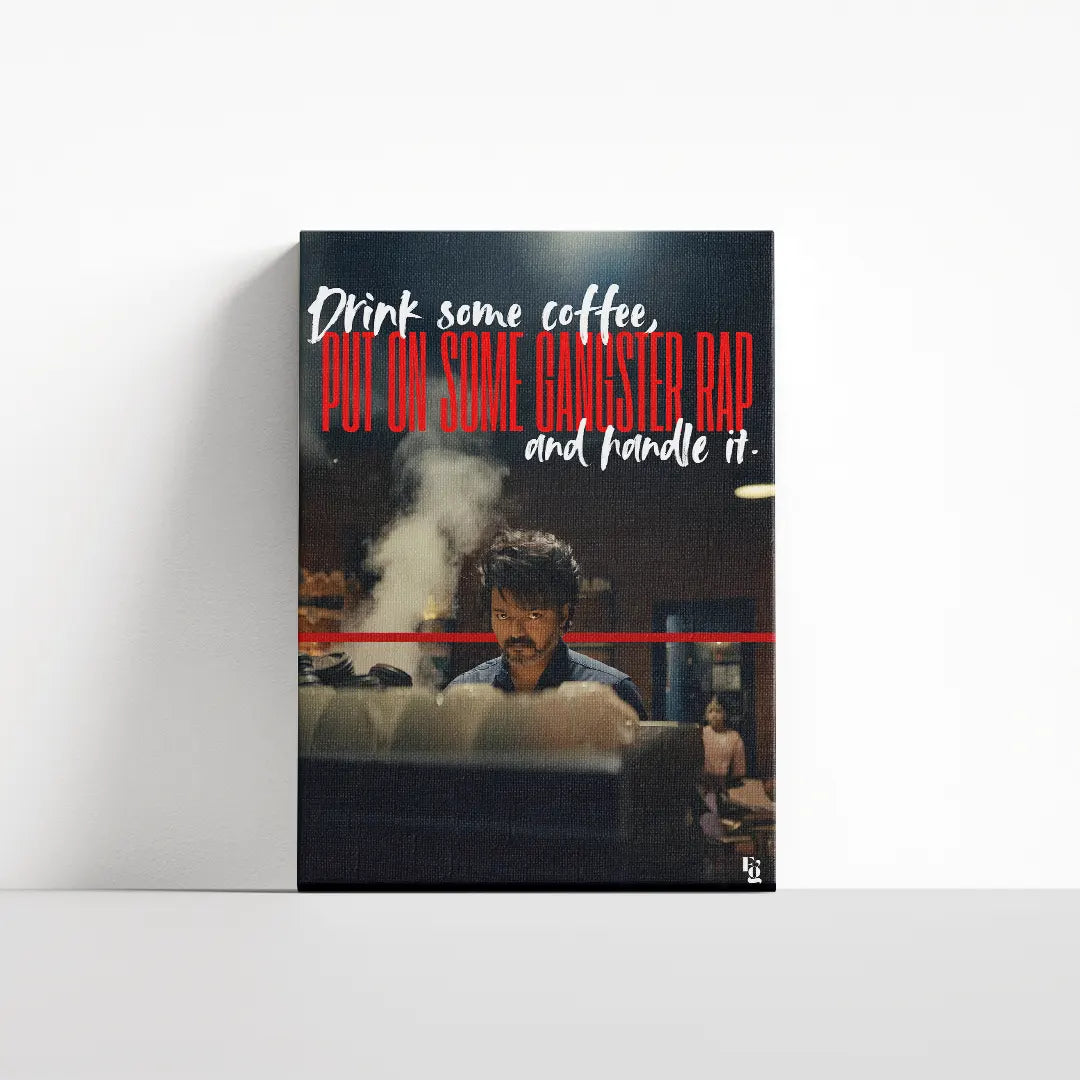 Coffee and Kill Leo Vijay canvas 4
