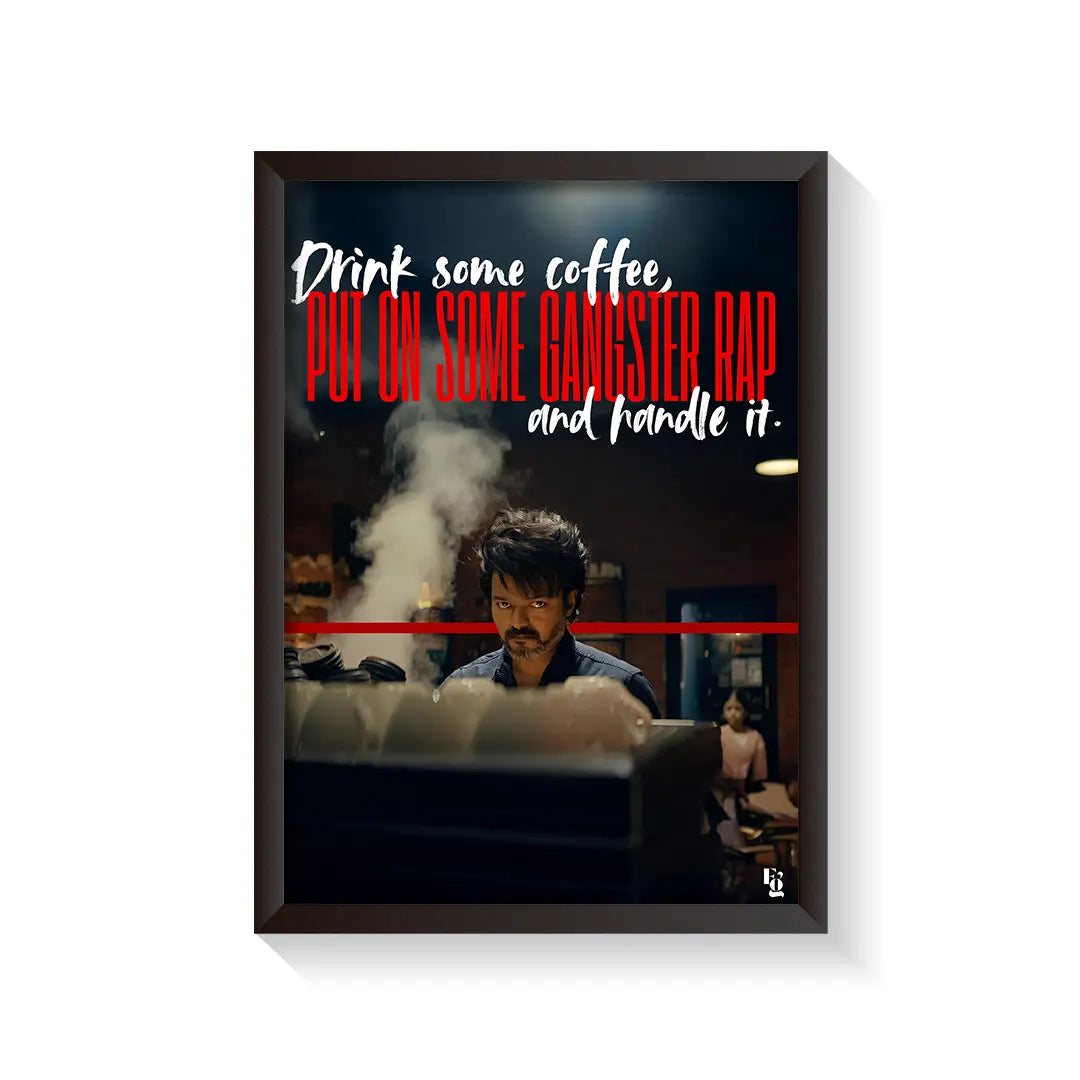 Coffee and Kill Leo Vijay frame black