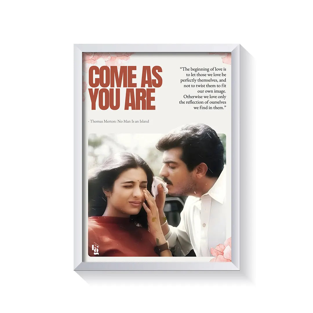 Come As You Are frame white