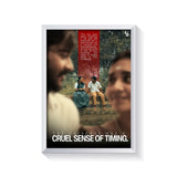 Cruel Sense Of Timing frame white