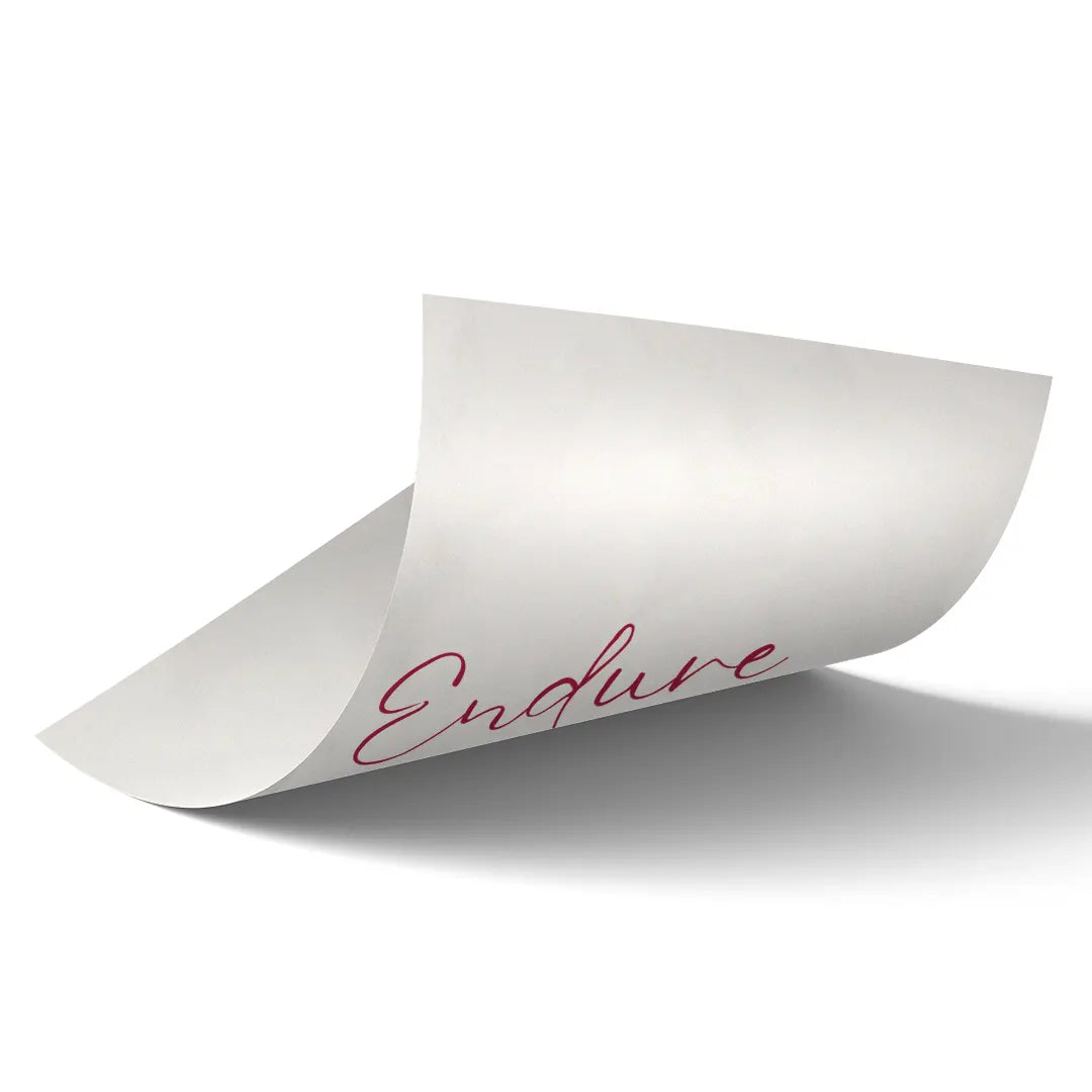 Endure Life Typography art poster 2