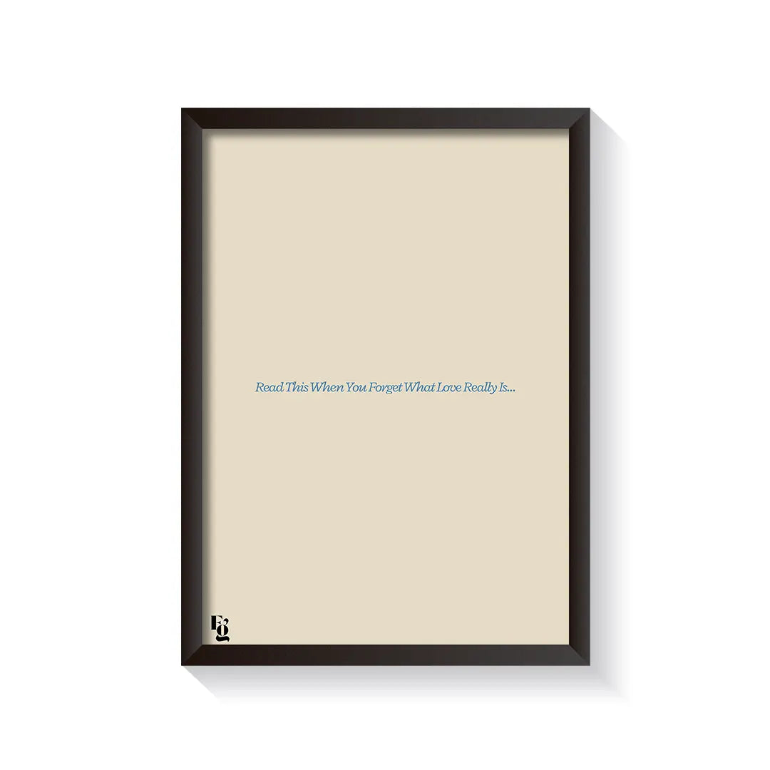 Have To Be Loud Typography frame black