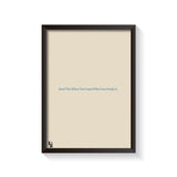 Have To Be Loud Typography frame black