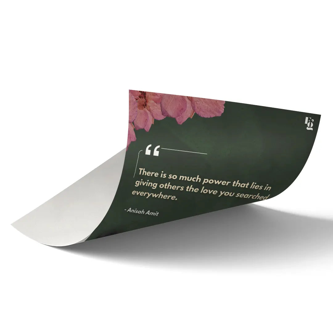 He Became The Love He Searched For art poster 2