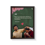 He Became The Love He Searched For frame black