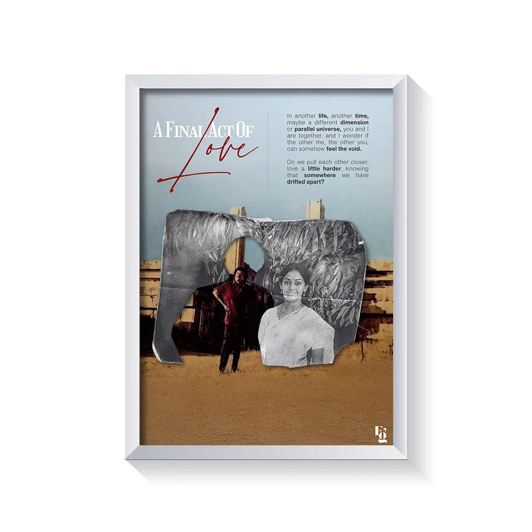 Her Final Act Of Love frame white