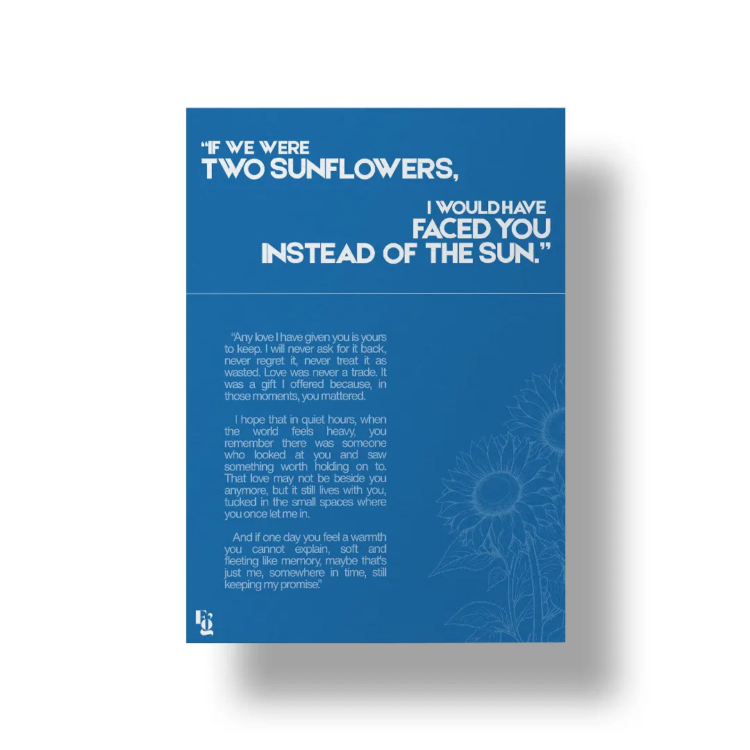 If We Were Sunflowers V2 art poster 1