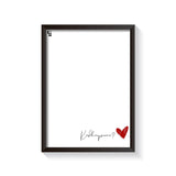 Kadhaipoma Typography frame black