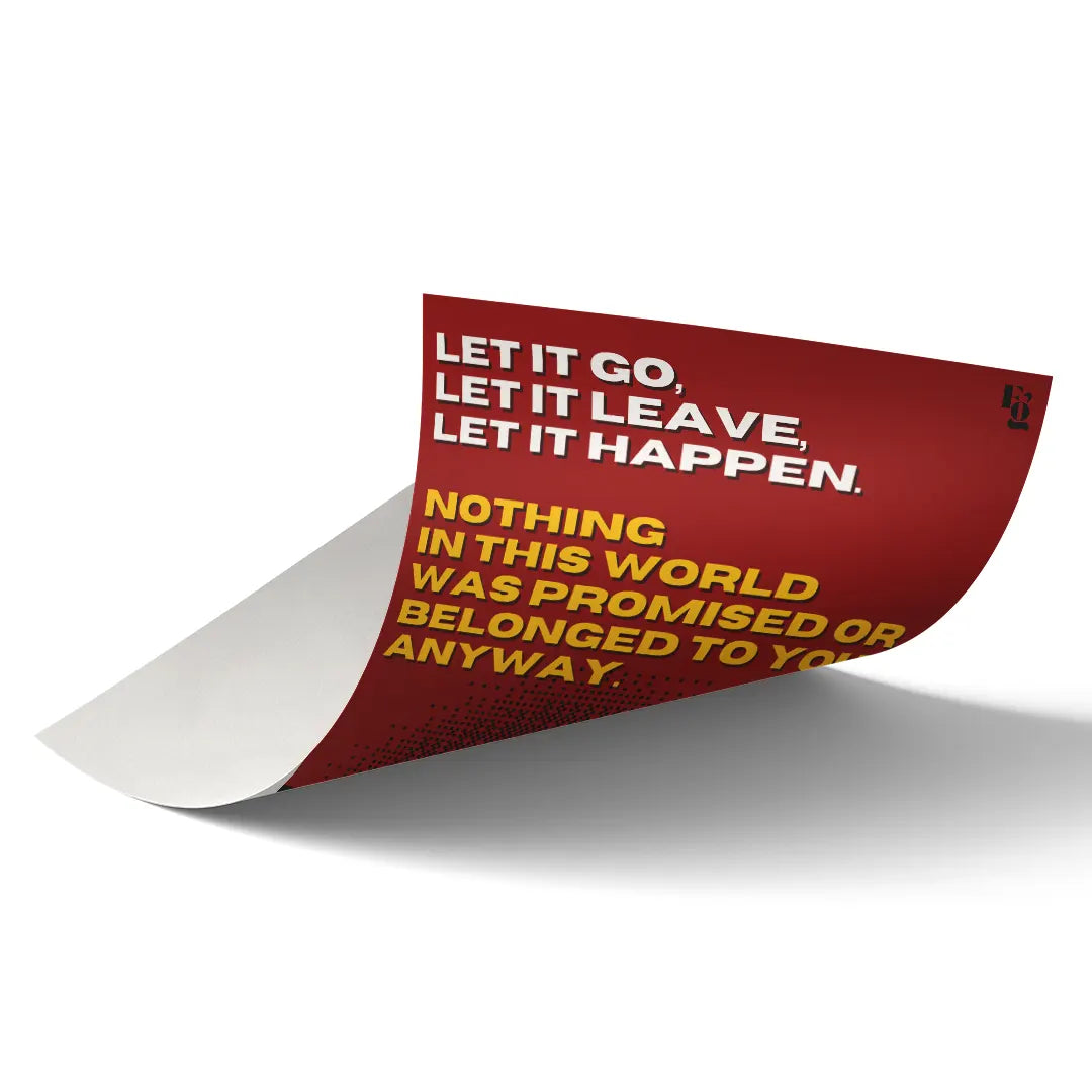 Let It Happen art poster 2