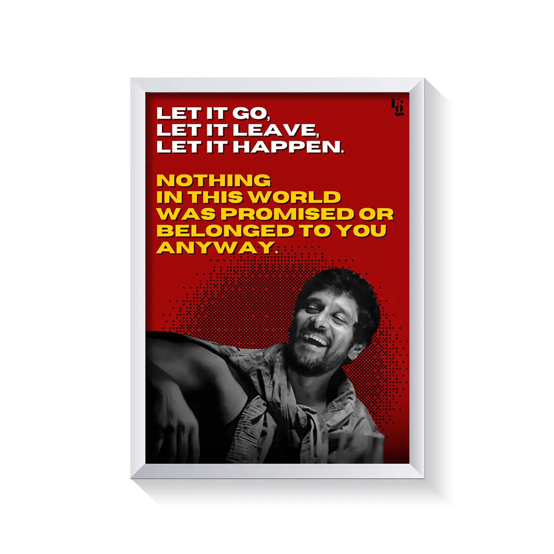 Let It Happen frame white