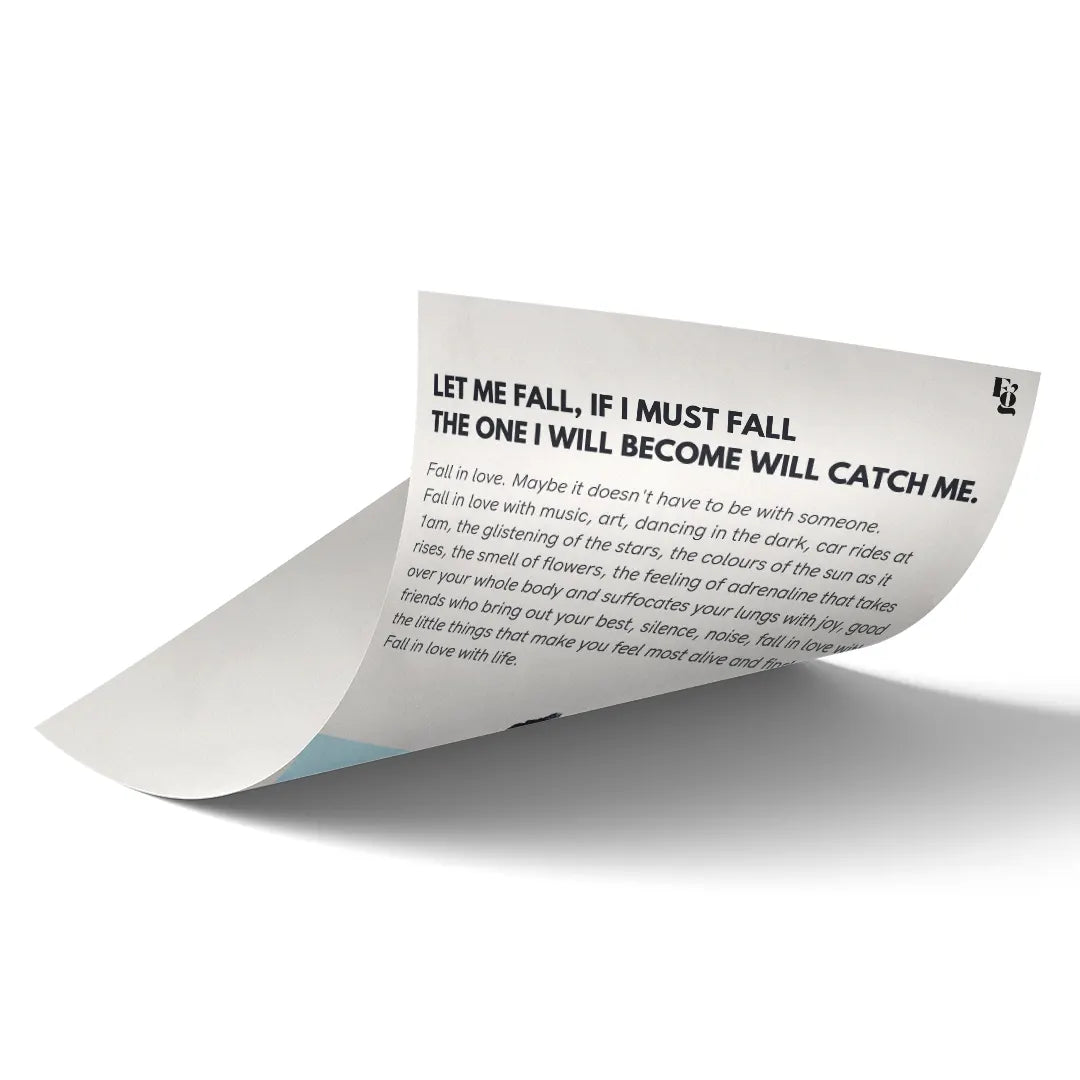 Let me fall Charlie 777 art poster 2