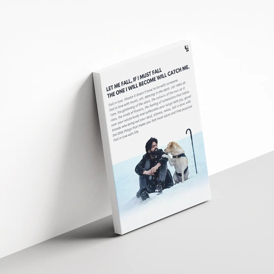 Let me fall Charlie 777 canvas 3