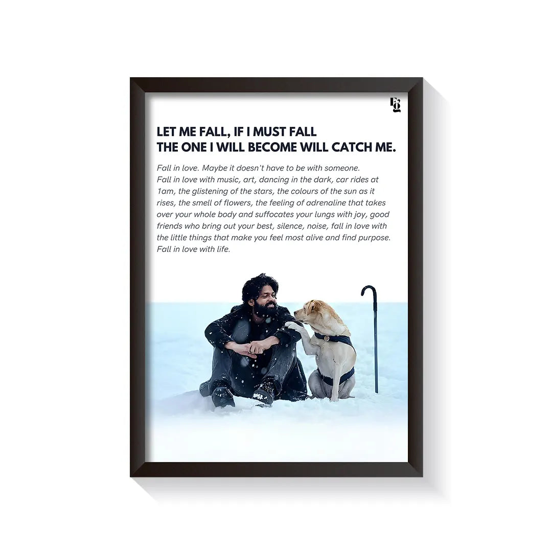 Let me fall Charlie 777 frame black