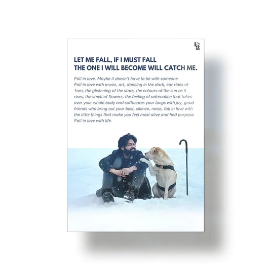 Let me fall Charlie 777 metal poster 1