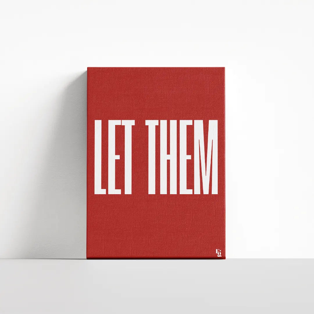 Let Them Typography canvas 4