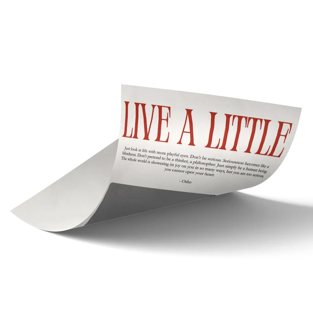Live A Little art poster 2