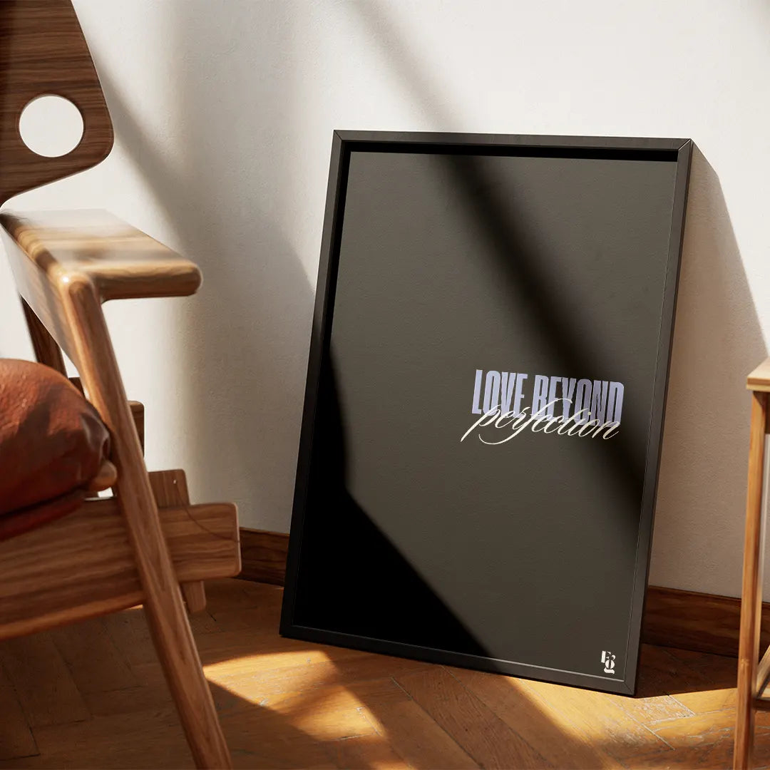 Love Beyond Perfection Typography frame 1