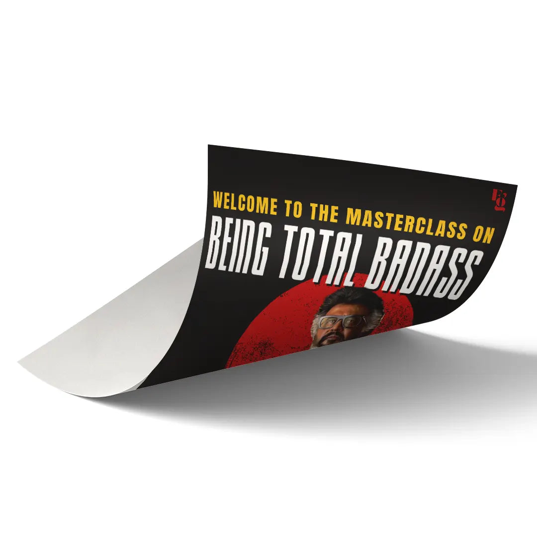 Masterclass Of Being Total Badass art poster 2
