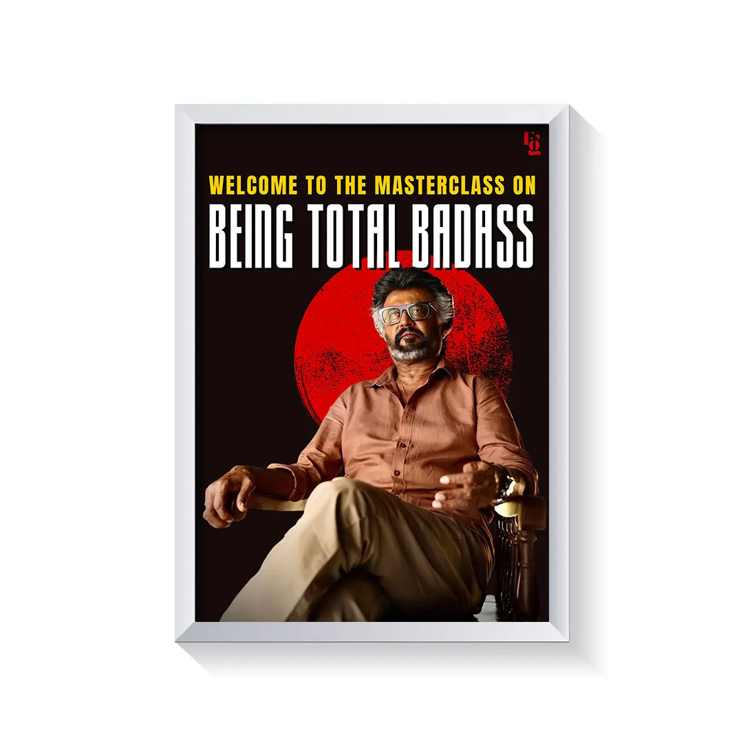 Masterclass Of Being Total Badass frame white