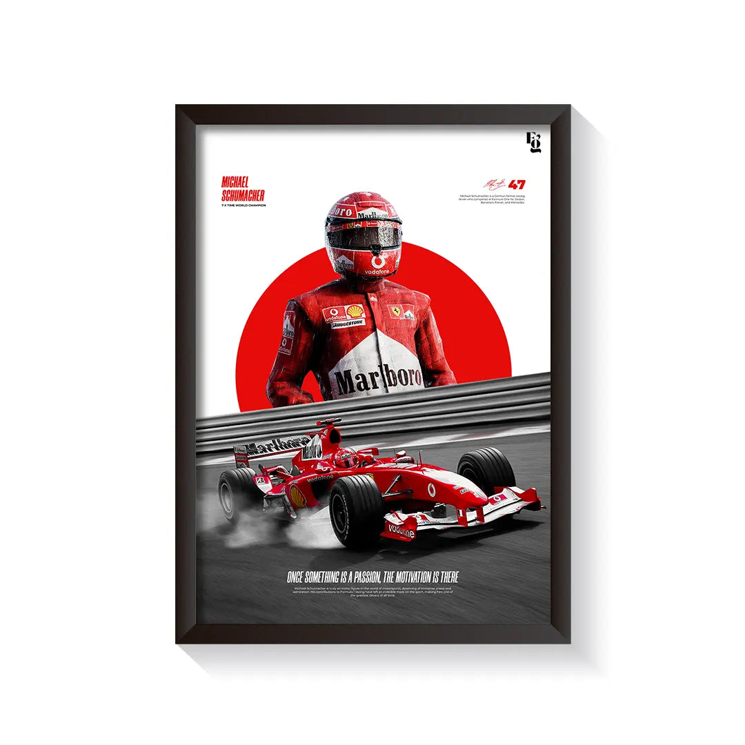 Michael Schumacher frame black