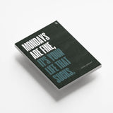Mondays are fine Typography canvas 5