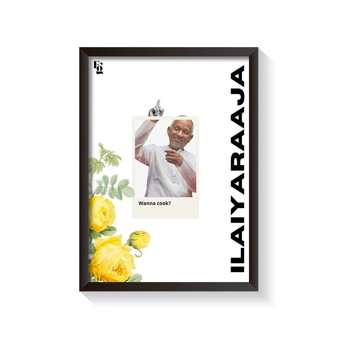 Music Director X Illayaraja frame black