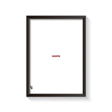 Nope Typography frame black