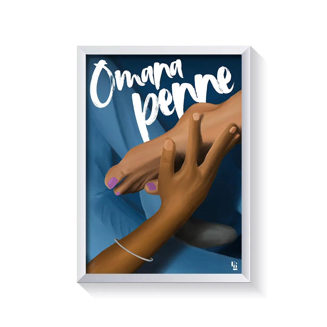 Omana penne frame white