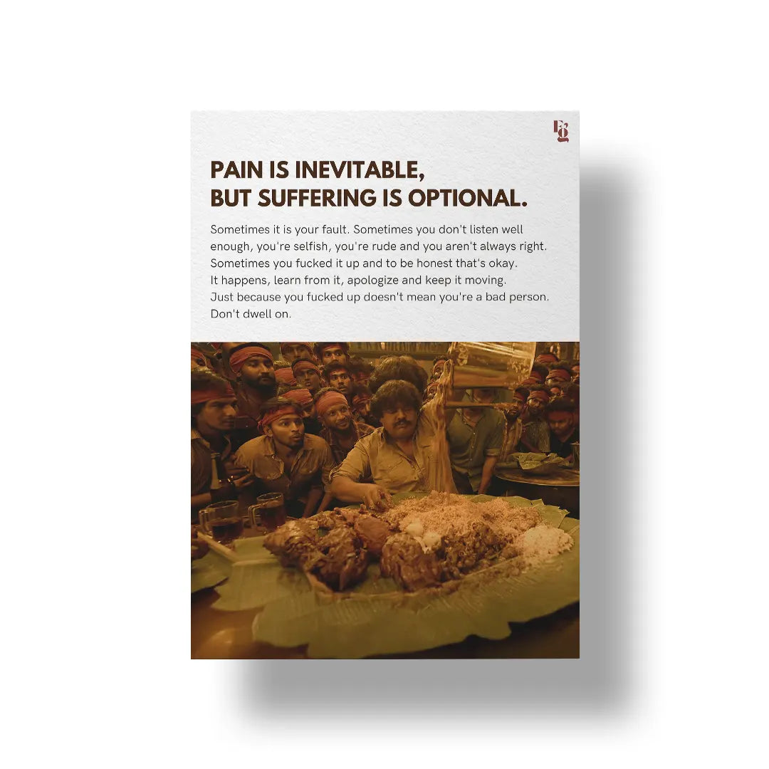 Pain Is Inevitable art poster 1