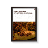 Pain Is Inevitable frame black