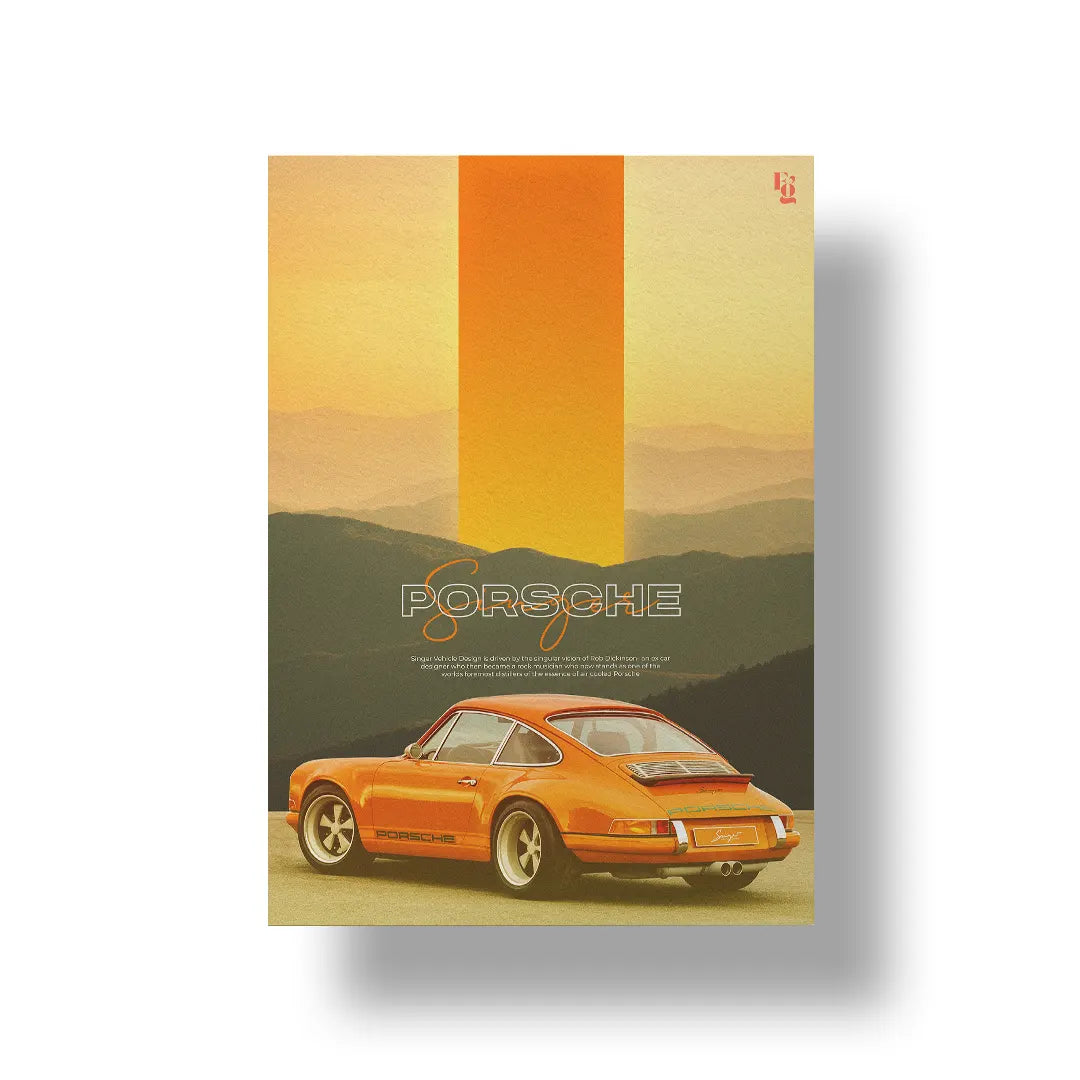 Porsche art poster 1