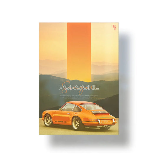 Porsche metal poster 1
